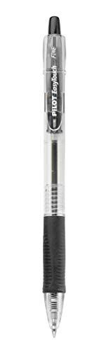 PILOT EasyTouch Refillable & Retractable Ballpoint Pens, Fine Point, Black Ink, 12-Pack (32210)