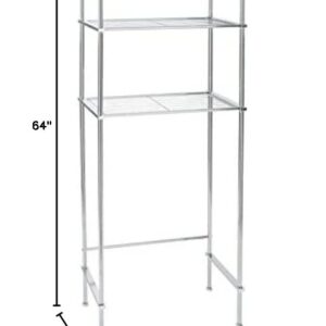 Organize It All 3 Tier Chrome Space Saver Bathroom Organizer