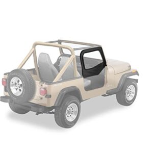 Bestop 5312135 Black Diamond Fabric Door Skins for 1997-2006 Wrangler