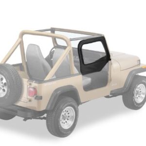 Bestop 5312135 Black Diamond Fabric Door Skins for 1997-2006 Wrangler