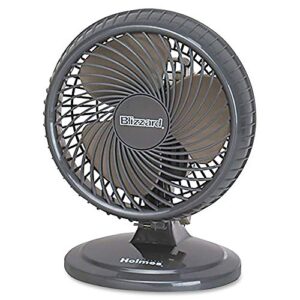holmes 8-inch fan | lil’ blizzard oscillating table fan, black