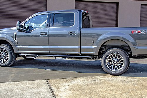 N-Fab Nerf Steps | Textured Black, Wheel-to-Wheel | F0084E-TX | Fits 2000-2009 Ford Excursion SUV 4 Door, SRW Gas / Diesel