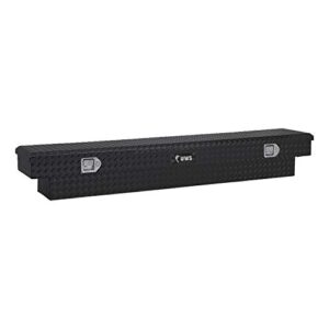 uws tbs-63-sl-blk black single lid slim line aluminum toolbox with beveled insulated lid