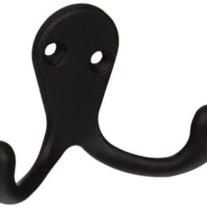 National Hardware S806-539 V8007 Basic Double Robe Hooks in Oil Rubbed Bronze, 3"