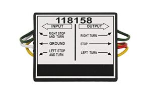 tekonsha 118158 taillight converter for connecting tow vehicles w/2 wire systems to towed vehicles w/3 wire systems
