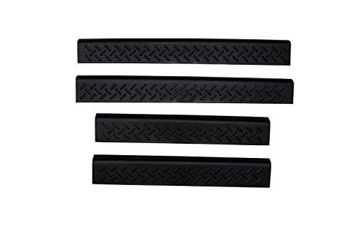 Auto Ventshade [AVS] Stepshield | Black, 4 pc | 91511 | Fits 1999 - 2009 Ford F-250/F-350/F-450/F-550 Super Duty SuperCrew