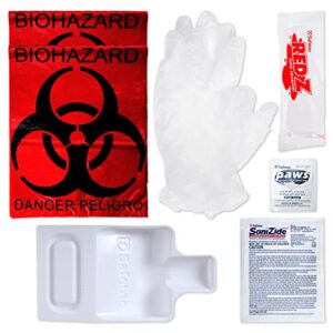 biohazard fluid clean up kit w/red z