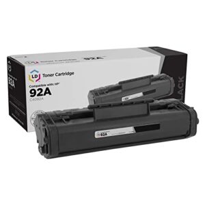ld products remanufactured toner cartridge replacement for hp 92a c4092a (black)