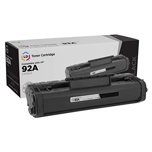 LD Products Remanufactured Toner Cartridge Replacement for HP 92A C4092A (Black)