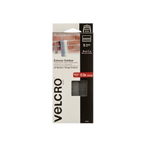 velcro brand industrial fasteners extreme outdoor weather conditions|professional grade heavy duty strength holds up to 15 lbs on rough surfaces,4in x 1in (5pk), strips,black