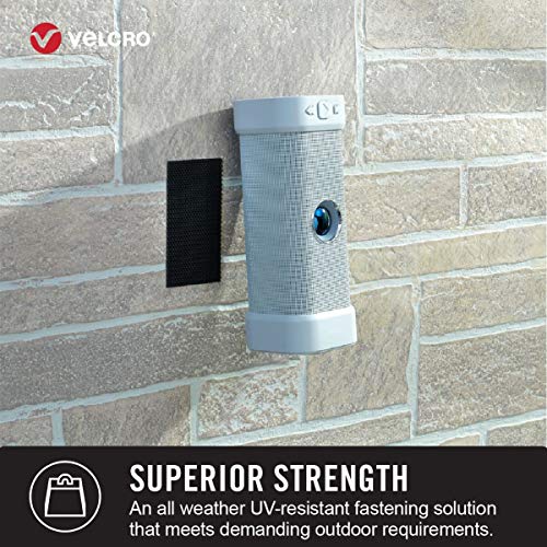 VELCRO Brand Industrial Fasteners Extreme Outdoor Weather Conditions|Professional Grade Heavy Duty Strength Holds up to 15 lbs on Rough Surfaces,4in x 1in (5pk), Strips,Black