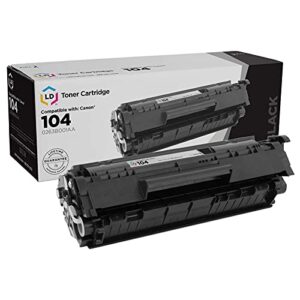 ld products compatible toner cartridge replacement for 104 / 0263b001aa (black)