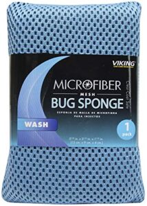 viking mesh bug cleaning car wash sponge, colors vary – 4 in. x 6 in.