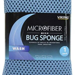 VIKING Mesh Bug Cleaning Car Wash Sponge, Colors Vary - 4 in. x 6 in.