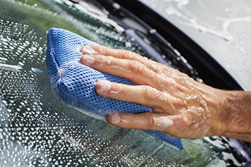 VIKING Mesh Bug Cleaning Car Wash Sponge, Colors Vary - 4 in. x 6 in.