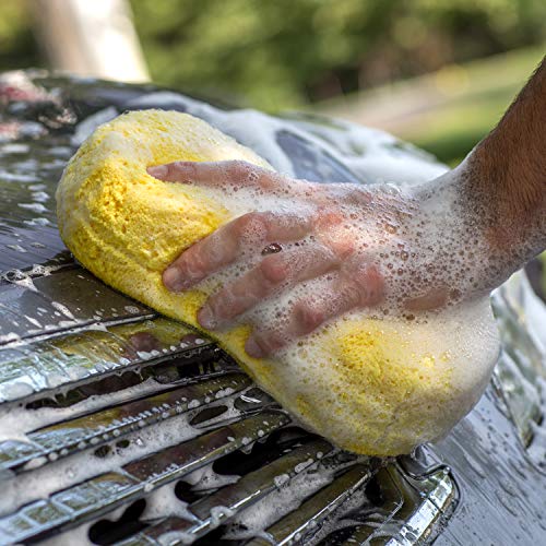 VIKING Premium Grade Microfiber Car Wash Sponge, Multi-Use Dish Cleaning Sponge Kitchen