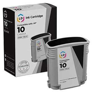 ld products remanufactured ink cartridge replacement for hp 10 c4844a high yield (black)