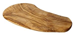 naturally med olive wood cutting/cheese board, large, 18″ l