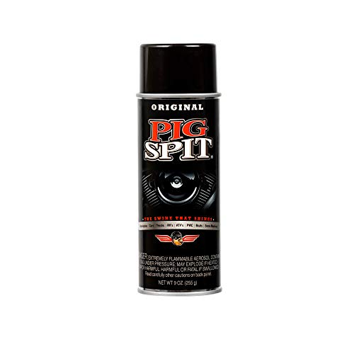 Pig Spit PSO Spit Original for Use on Motors, Transmissions, Vinyl and Black Plastic Trim Components and Tires, 9 oz, Single