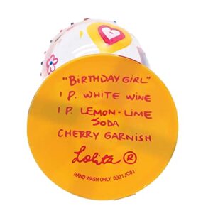 Lolita Birthday Girl Artisan Painted Wine Glass Gift