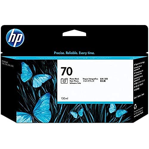 HP 70 Photo Black 130-ml Genuine Ink Cartridge (C9449A) for DesignJet Z5400, Z5200, Z3200, Z3100 & Z2100 Large Format Printers