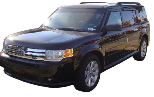 Auto Ventshade [AVS] Ventvisor / Rain Guards | Outside Mount, Smoke Color, 4 pc | 94079 | Fits 2009 - 2019 Ford Flex