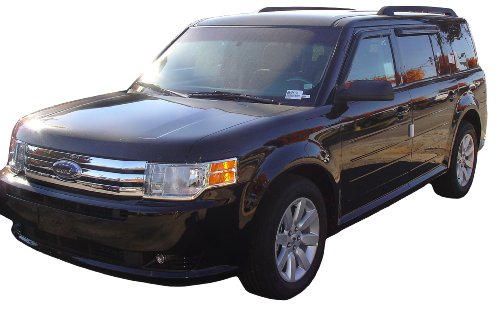 Auto Ventshade [AVS] Ventvisor / Rain Guards | Outside Mount, Smoke Color, 4 pc | 94079 | Fits 2009 - 2019 Ford Flex