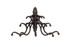 creative co-op hd5946 antique cast iron wall hooks with rust finish