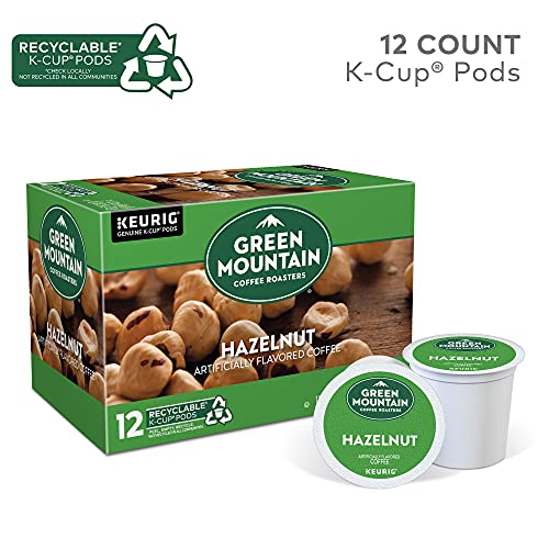 Green Mountain Coffee Roasters Hazelnut Keurig Single-Serve K-Cup pods, Light Roast Coffee, 12 Count