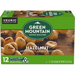 Green Mountain Coffee Roasters Hazelnut Keurig Single-Serve K-Cup pods, Light Roast Coffee, 12 Count