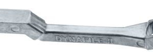 Dynabrade (11219) Contact Arm Assembly | 1" Diameter x 3/8" Wide, Radiused Rubber Wheel, with no Platen | For 1/4" (6 mm) or 1/2" (13 mm) Wide x 24" (610 mm) Long Belts