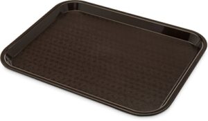 cfs café standard cafeteria / fast food tray, 11″ x 14″, dark brown