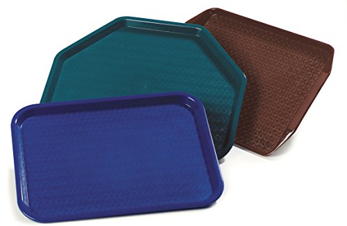 CFS Café Standard Cafeteria / Fast Food Tray, 11" x 14", Dark Brown