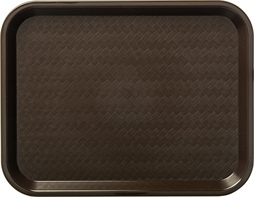 CFS Café Standard Cafeteria / Fast Food Tray, 11" x 14", Dark Brown