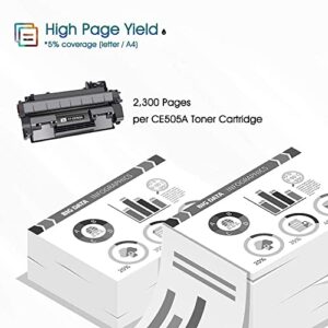 Cool Toner Compatible 05A Toner Cartridge Replacement for HP CE505A Toner Cartridge for HP Laserjet P2035 P2055DN P2035N P2030 P2050 P2055D P2055X Printer Ink (Black, 2-Pack)