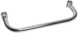 quantum storage systems ph18 push handle for mobile wire shelving units, chrome finish, 18″ length