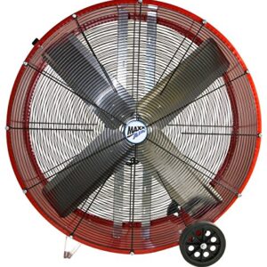 MaxxAir RED BF36DD High Velocity Direct Drive Drum Fan, 36 Inch