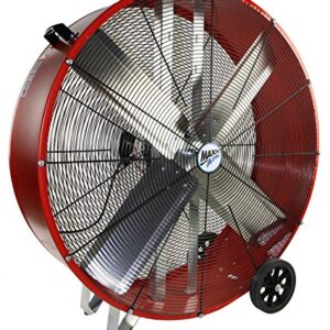 MaxxAir RED BF36DD High Velocity Direct Drive Drum Fan, 36 Inch