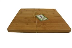 simply bamboo cbv112 valencia bamboo cutting board for kitchen | butcher block| chopping board – 12″ x 12″ x 0.625″