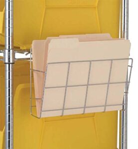 quantum storage systems dh8 document holder for wire shelving units, 2″ width x 12-3/8″ length x 8-5/8″ height