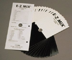 e-z mix 79000 color match card (250 cards), 250 pack