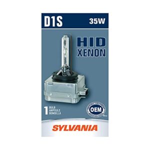 SYLVANIA - D1S Basic HID (High Intensity Discharge) Headlight Bulb - High Performance Bright, White, and Durable Lamp (Contains 1 Bulb)