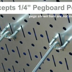 Metal Pegboard Strip Garden Tool Organizer Pegboard Rail Kit