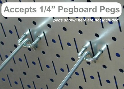 Metal Pegboard Strip Garden Tool Organizer Pegboard Rail Kit