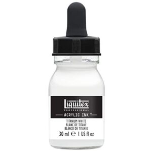 liquitex professional acrylic ink, 1-oz (30ml) jar, titanium white