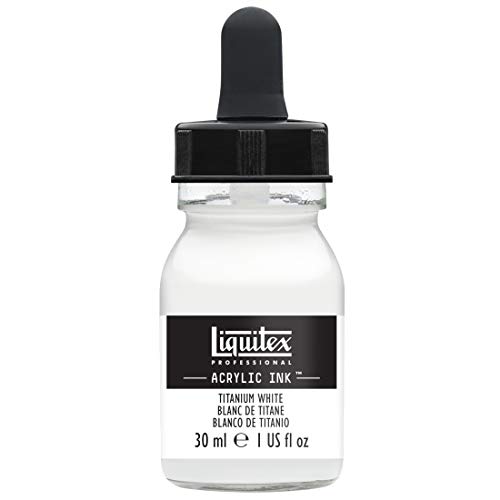 Liquitex Professional Acrylic Ink, 1-oz (30ml) Jar, Titanium White