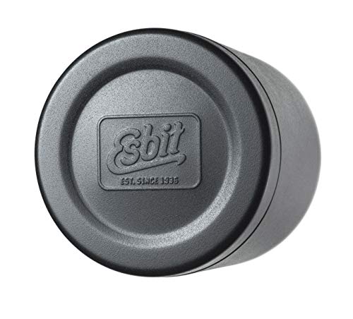 Esbit Stainless Steel Vacuum Food Jug with Double-Wall Insulation, Pressure Release and Bowl Lid - 0.5 Liter