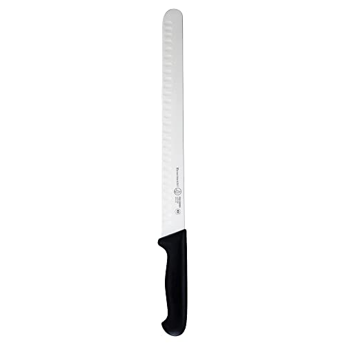 Messermeister Pro Series 12” Round-Tip Kullenschliff Slicer Knife - German X50 Stainless Steel & NSF-Approved PolyFibre Handle - 15-Degree Edge, Rust Resistant & Easy to Maintain - Made in Portugal