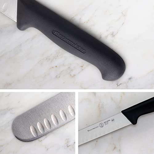 Messermeister Pro Series 12” Round-Tip Kullenschliff Slicer Knife - German X50 Stainless Steel & NSF-Approved PolyFibre Handle - 15-Degree Edge, Rust Resistant & Easy to Maintain - Made in Portugal