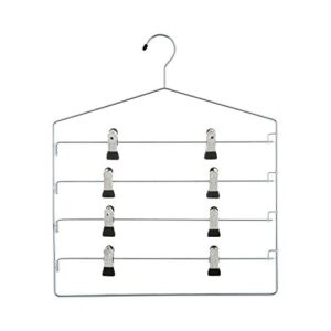 organize it all 4 tier swing arm slack rack hanger, closet organizer for pants, scarves, skirts